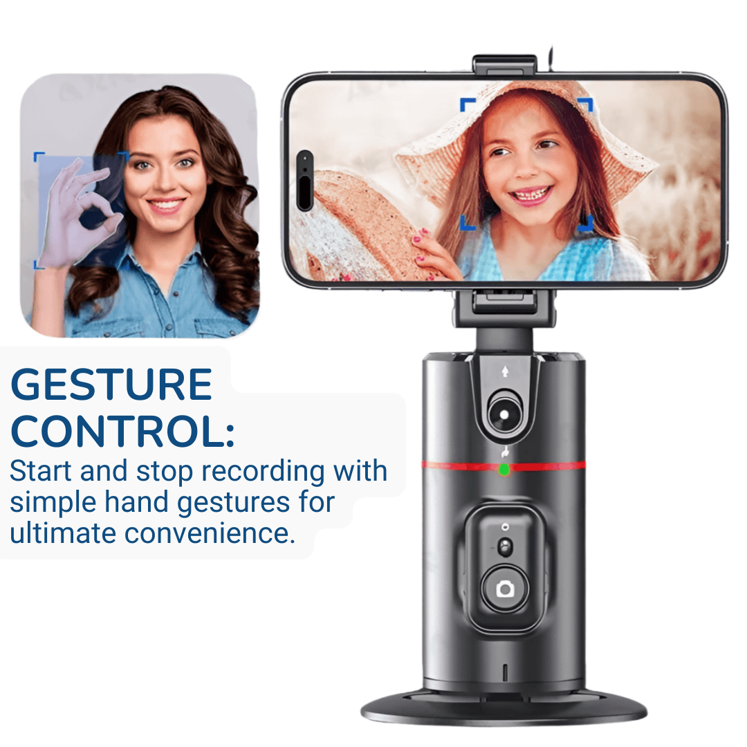 Effortless Recording with the All-New 360° Follow-Up Gimbal! With gesture control