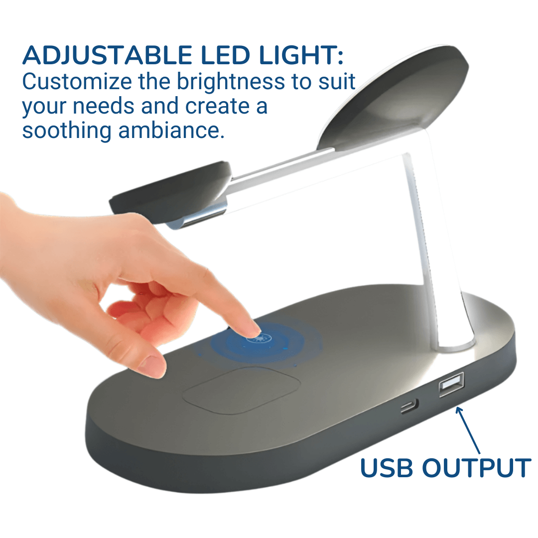 wireless charging stand with light