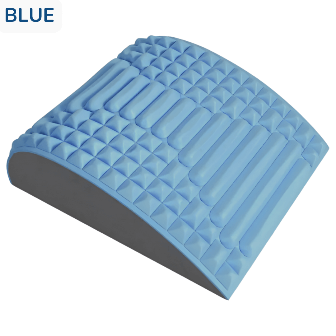 Lower back pain treatment - Back and Neck Stretcher Pillow Blue
