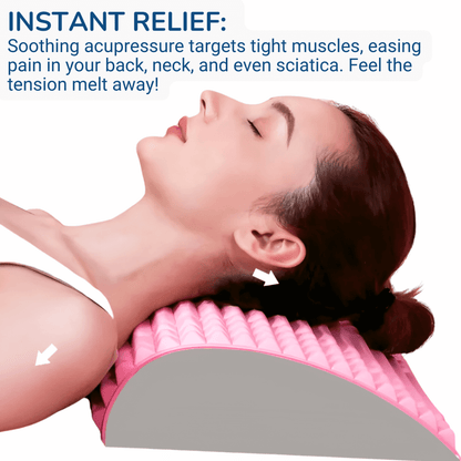 Lower back pain treatment - Back and Neck Stretcher Pillow Relief