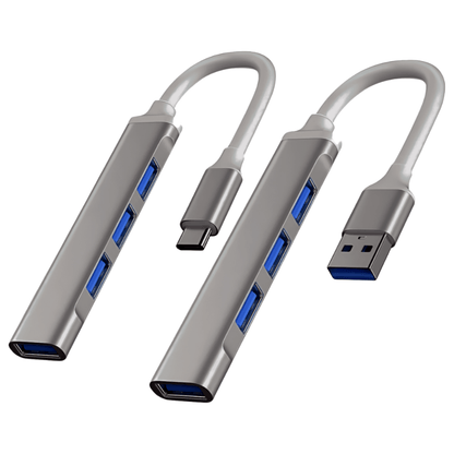 USB Port Hub 2.0/3.0 with OTG Function Silver