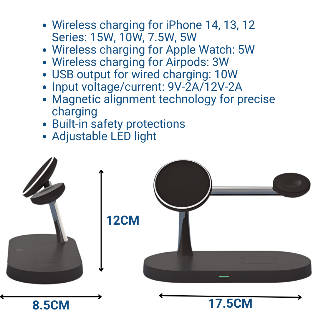 wireless charging stand features